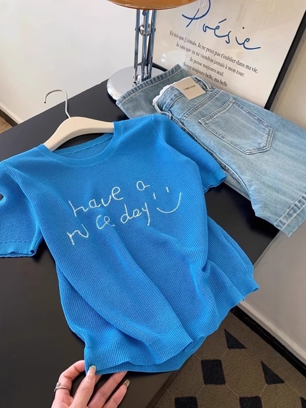 Green Print Knit Tee - Image 4