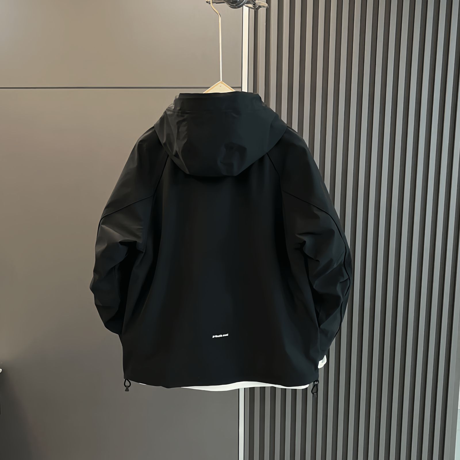 Men's Spring and Autumn Jacket Coat Men's American Style Charge Trendy Hooded Plutton Handsome Casual Loose Work Coat Trendy - Image 3