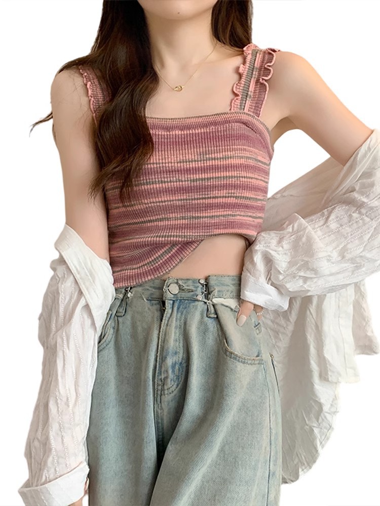 Striped Knitted Camisole - Image 5