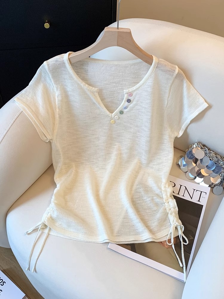 Colorful Buckle Knit Top - Image 2