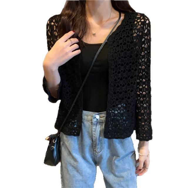 Hollow Knit Cardigan - Image 5