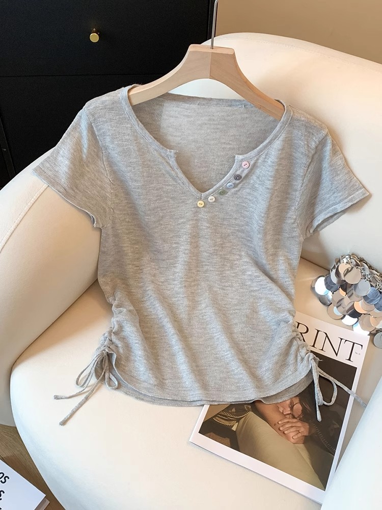 Colorful Buckle Knit Top - Image 4