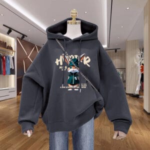 Fleece Hooded Cartoon Jacket
